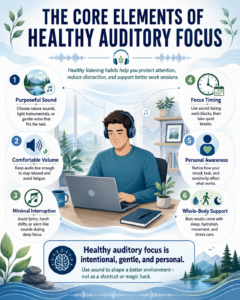 The Core Elements of Healthy Auditory Focus