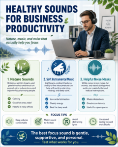 Healthy sounds for business productivity